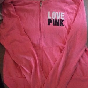 Pink zip up